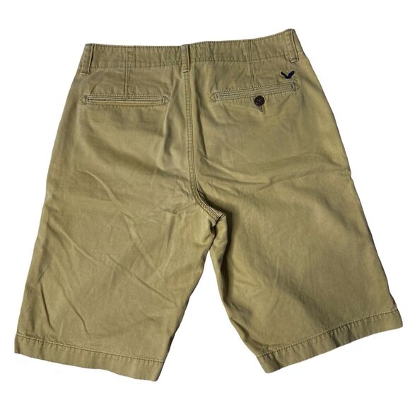 American Eagle Shorts Mens 30 Tan Longboard Chino‎ Classic Neutral Casual - Picture 2 of 7